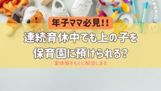 【年子ママ必見】連続育休中でも上の子を保育園に預けられる?実体験をもとに解説します!